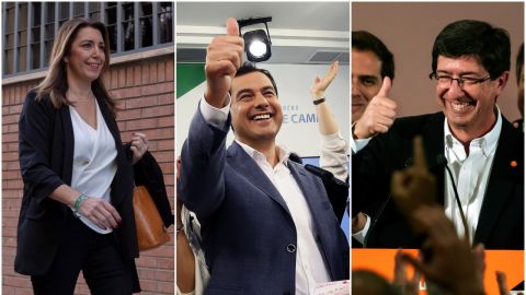 Los candidatos a presidir la Junta de Andaluc&iacute;a