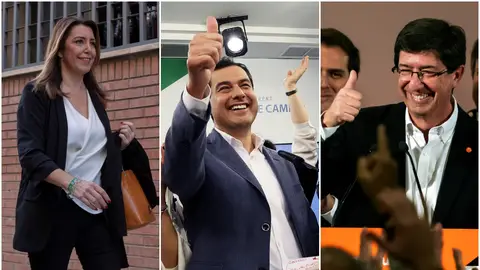 Los candidatos a presidir la Junta de Andalucía Los candidatos a presidir la Junta de Andalucía