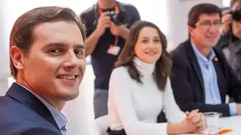 Albert Rivera, Inés Arrimadas y Juan Marín Albert Rivera, Inés Arrimadas y Juan Marín