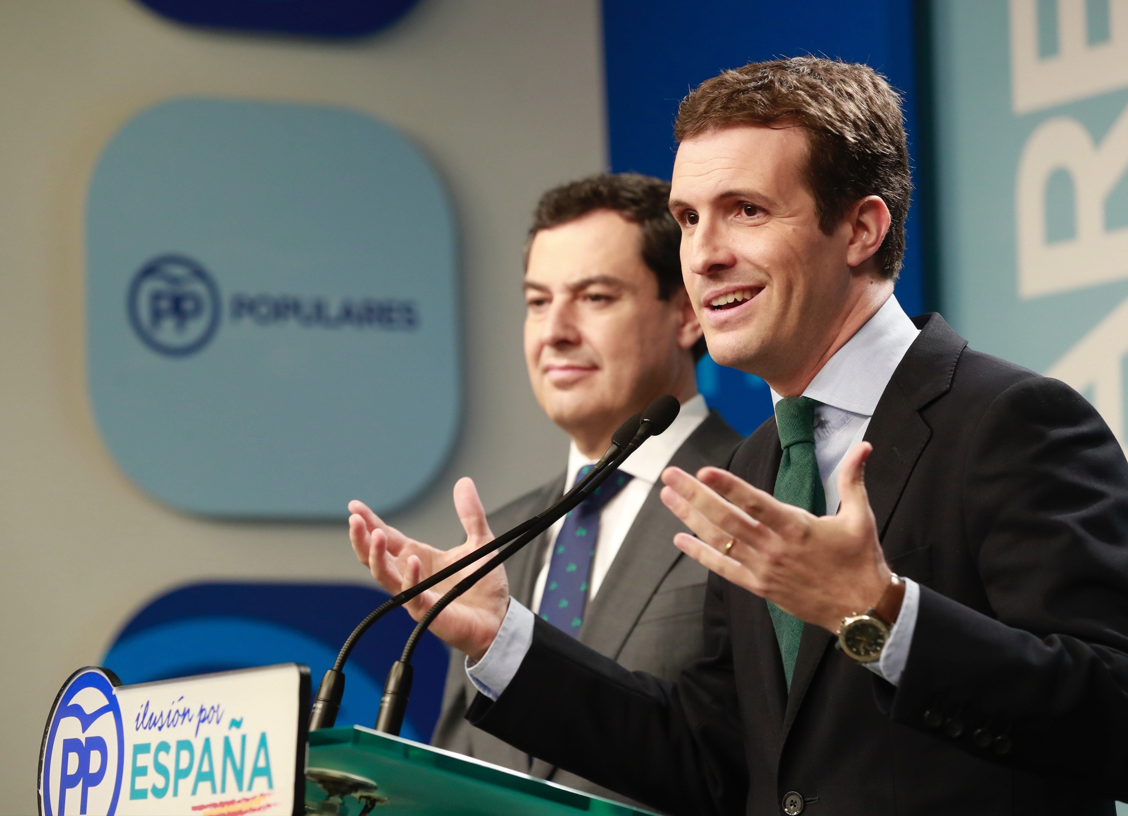 Casado no cierra la puerta a que Vox entre en un gobierno del PP en Andalucía Casado no cierra la puerta a que Vox entre en un gobierno del PP en Andalucía
