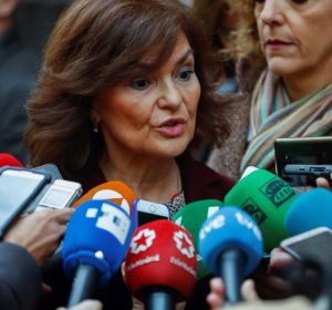 La vicepresidenta del Gobierno, Carmen Calvo La vicepresidenta del Gobierno, Carmen Calvo