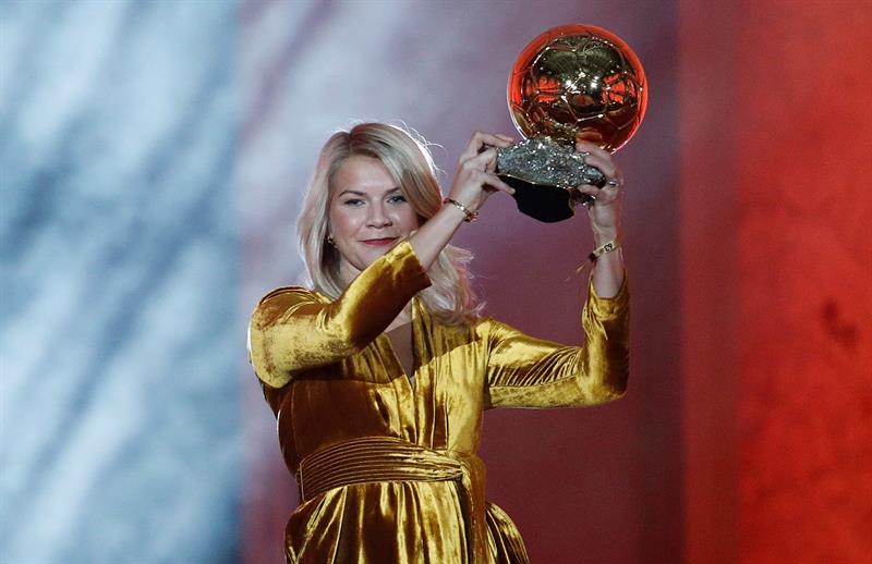 La noruega Ada Hegerberg, elegida Balón de Oro femenino La noruega Ada Hegerberg, elegida Balón de Oro femenino