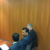 El jeque Al-Thani en los juzgados de Málaga El jeque Al-Thani en los juzgados de Málaga