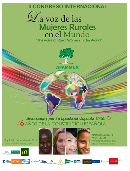 Afammer celebra los días 12 y 13 de diciembre el II Congreso Internacional: "La Voz de las Mujeres Rurales en el mundo". Afammer celebra los días 12 y 13 de diciembre el II Congreso Internacional: "La Voz de las Mujeres Rurales en el mundo".