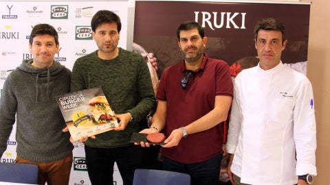 Miguel Arrillaga premio de la mejor hamburguesa de Gipuzkoa