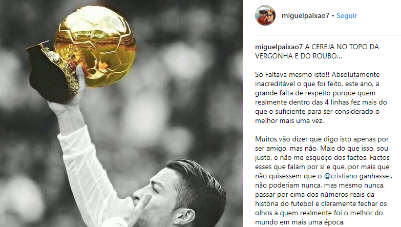 El entorno de Cristiano Ronaldo clama contra el Balón de Oro: "Este mundo vive de la podredumbre, la mafia y el hijo de puta del dinero" El entorno de Cristiano Ronaldo clama contra el Balón de Oro: "Este mundo vive de la podredumbre, la mafia y el hijo de puta del dinero"