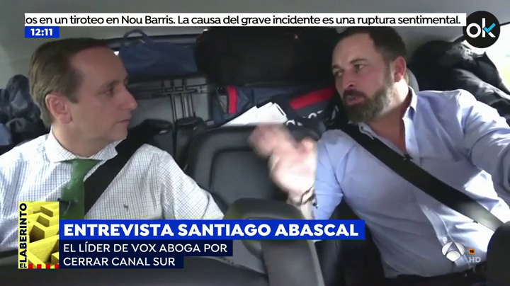 Santiago Abascal va a exigir que se cierre Canal Sur en Andalucía Santiago Abascal va a exigir que se cierre Canal Sur en Andalucía