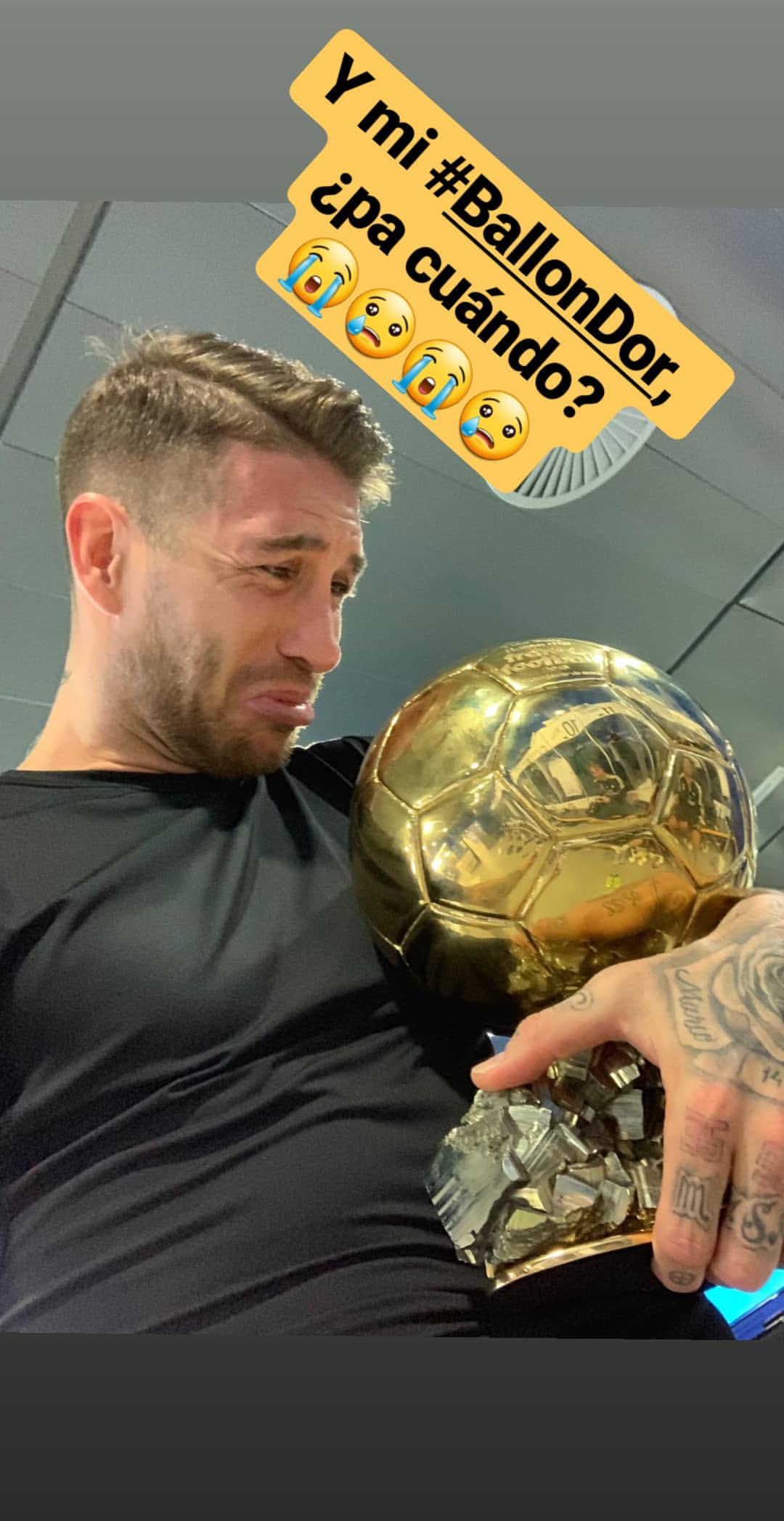 Sergio Ramos 'pide' el Balón de Oro: "¿Y mi Balón de Oro pa' cuando?" Sergio Ramos 'pide' el Balón de Oro: "¿Y mi Balón de Oro pa' cuando?"