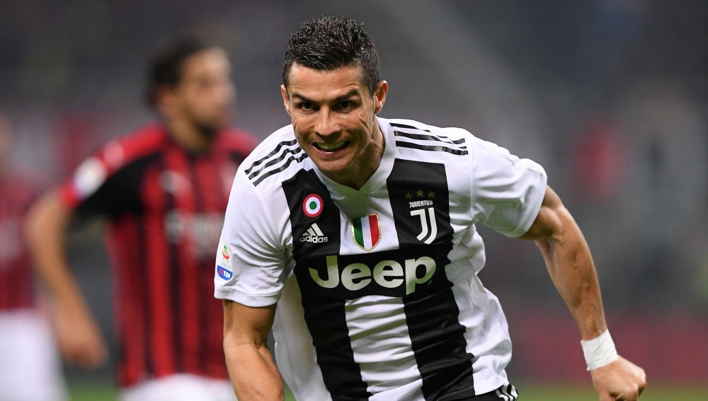 Cristiano Ronaldo celebra un gol contra el Milan