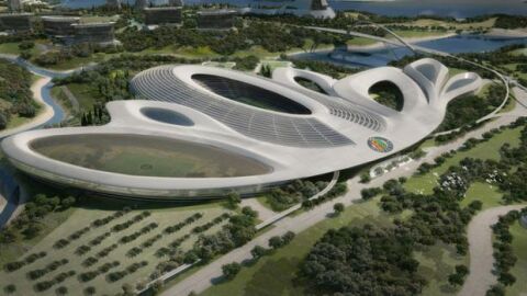 El escudo del Getafe, en el proyecto de &#39;Elysium City&#39;