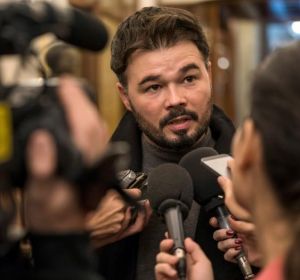 El portavoz de ERC en el Congreso, Gabriel Rufián El portavoz de ERC en el Congreso, Gabriel Rufián