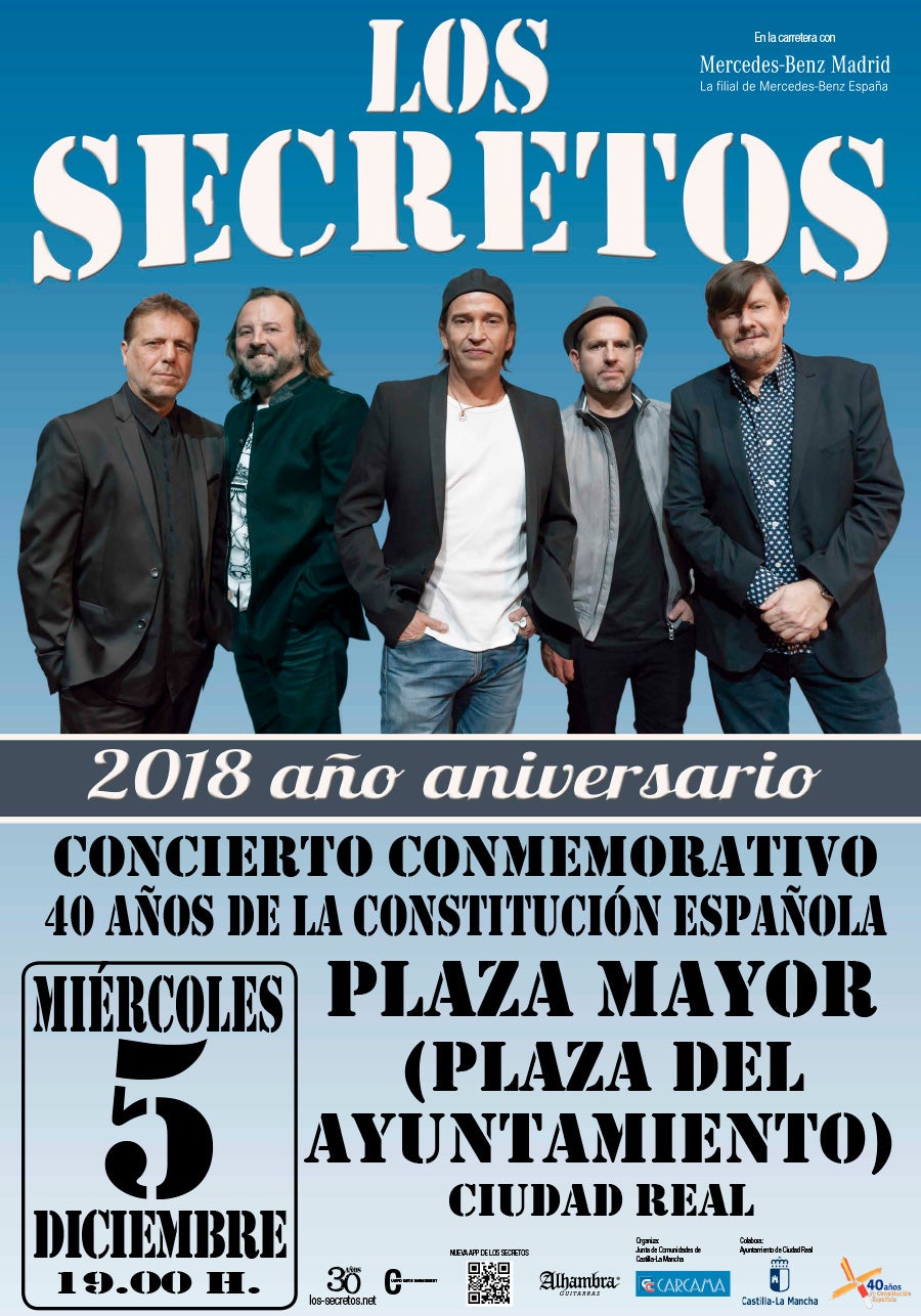 Los Secretos estarán esta noche en Concierto en Ciudad Real Los Secretos estarán esta noche en Concierto en Ciudad Real