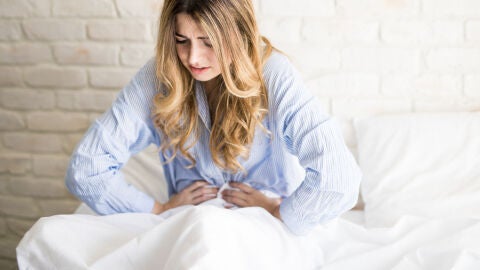 Una chica con la menstruaci&oacute;n