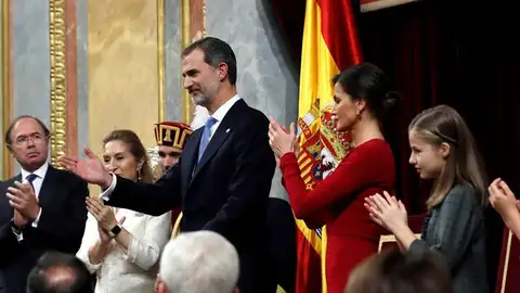 Los Reyes en el Congreso durante los actos de aniversario de la Constitución Los Reyes en el Congreso durante los actos de aniversario de la Constitución