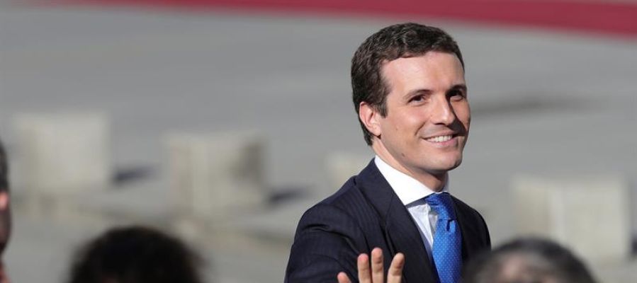 El líder del PP, Pablo Casado, a su llegada al Congreso El líder del PP, Pablo Casado, a su llegada al Congreso