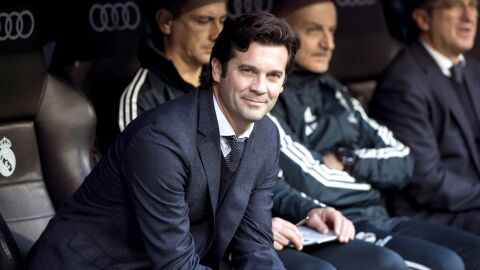 El entrenador del Real Madrid, Santiago Hern&aacute;n Solari. 