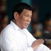 El presidente filipino, Rodrigo Duterte, en un discurso.