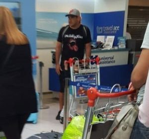 Maxi Mazzaro en el aeropuerto de Madrid antes de volver a Argentina Maxi Mazzaro en el aeropuerto de Madrid antes de volver a Argentina