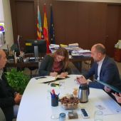 Acto de la firma del convenio entre Riegos de Levante y la Conselleria de Medio Ambiente