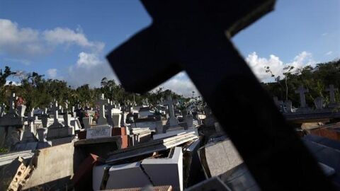 Cementerio del parque Knollwoold, en Detroit.