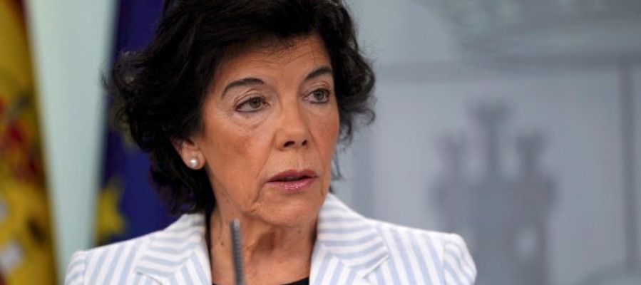 Isabel Celaá durante el Consejo de Ministros Isabel Celaá durante el Consejo de Ministros