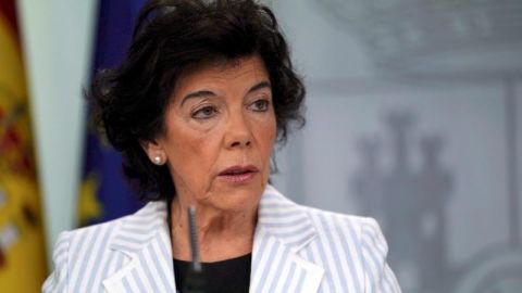 Isabel Cela&aacute; durante el Consejo de Ministros