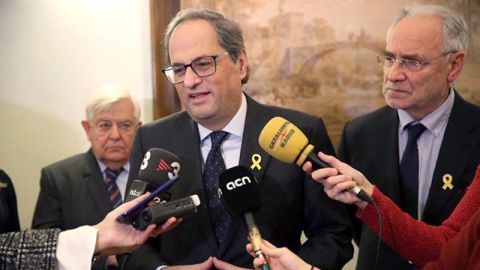 El presidente de la Generalitat, Quim Torra