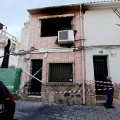 Vivienda de la calle de La Mar Sant Joan d'Alacant en la que se ha declarado un incendio 