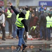 Imagen de las protestas de los 'chalecos amarillos' en Bruselas