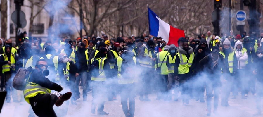 Los 'chalecos amarillos' en las calles de París Los 'chalecos amarillos' en las calles de París