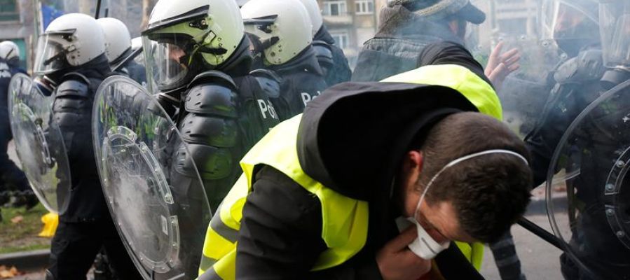 Manifestación de los "chalecos amarillos" en Bruselas Manifestación de los "chalecos amarillos" en Bruselas