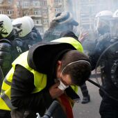 Manifestación de los "chalecos amarillos" en Bruselas