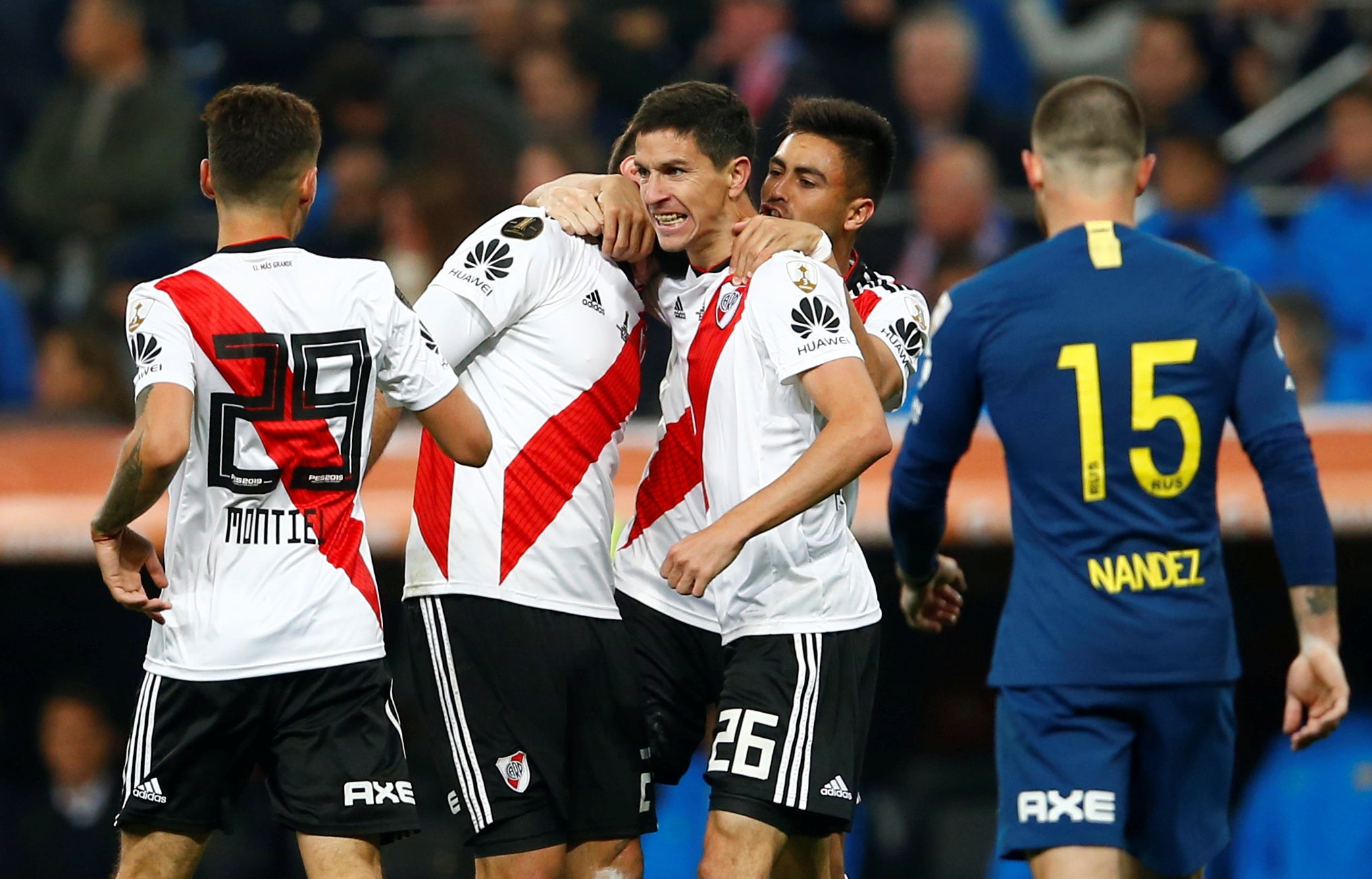 River Plate gana la Copa Libertadores en el Bernabéu tras superar a Boca Juniors en la prórroga River Plate gana la Copa Libertadores en el Bernabéu tras superar a Boca Juniors en la prórroga