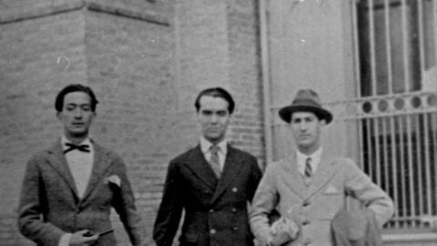 Pep&iacute;n Bello con Lorca y Dal&iacute;