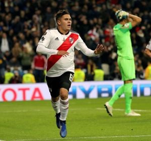 Quintero celebra su gol contra Boca Juniors Quintero celebra su gol contra Boca Juniors
