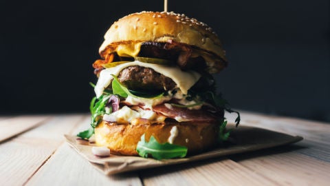 Una hamburguesa deliciosa