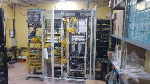 Instalaciones descubiertas por la Polic&iacute;a en Tomelloso