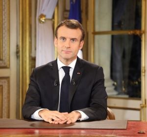 El presidente de Francia, Emmanuel Macron El presidente de Francia, Emmanuel Macron