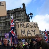 Manifestación en Reino Unido por el Brexit