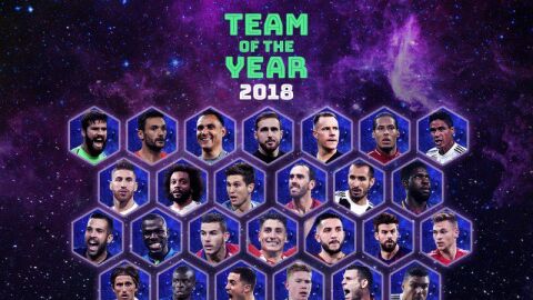 Los nominados al equipo del a&ntilde;o de la UEFA 2018