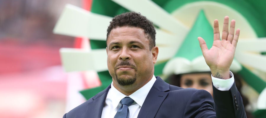 Ronaldo Nazario, durante un acto Ronaldo Nazario, durante un acto
