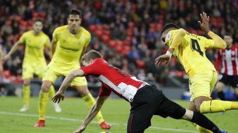 Jugada del penalti sobre Muniain en San Mam&eacute;s