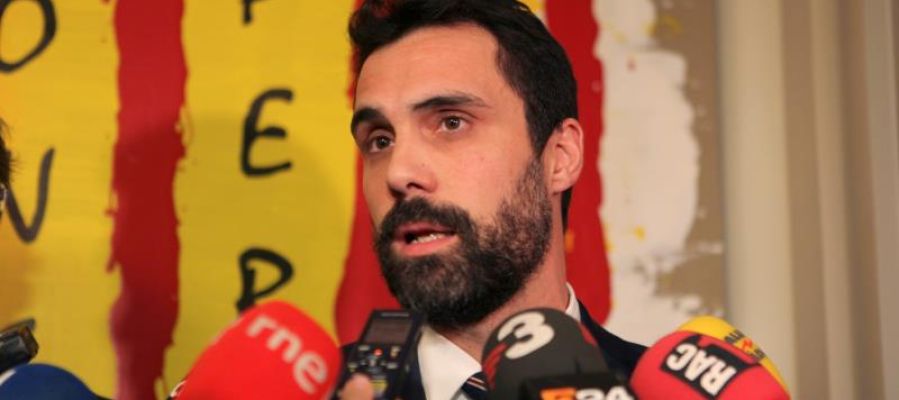 El presidente del Parlament, Roger Torrent El presidente del Parlament, Roger Torrent
