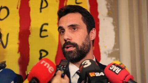 El presidente del Parlament, Roger Torrent