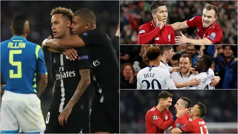 PSG, Liverpool, Tottenham y Bayern celebran goles en la Champions PSG, Liverpool, Tottenham y Bayern celebran goles en la Champions