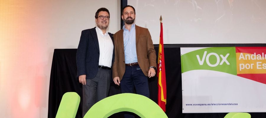 El líder de Vox en Andalucía, Francisco Serrano El líder de Vox en Andalucía, Francisco Serrano
