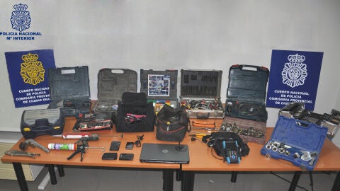 Objetos robados que ha incautado la Polic&iacute;a Nacional