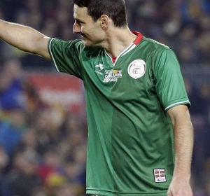 Aduriz celebra un gol de la Euskal Selekzioa a Catauña Aduriz celebra un gol de la Euskal Selekzioa a Catauña
