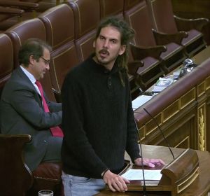 El diputado por Santa Cruz de Tenerife de Podemos, Alberto Rodríguez El diputado por Santa Cruz de Tenerife de Podemos, Alberto Rodríguez