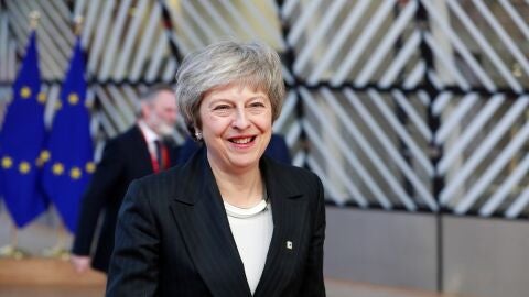 Theresa May, en Bruselas